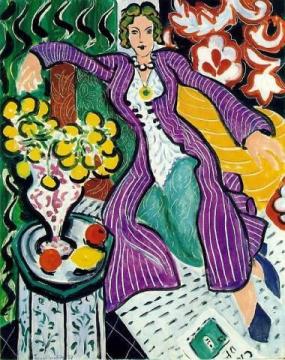 The purple coat Artwork by Henri Matisse