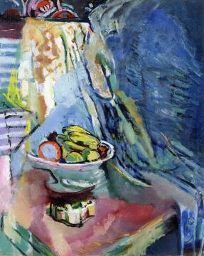 Still LIfe with Basket of Fruit Artwork by Arthur B. Carles