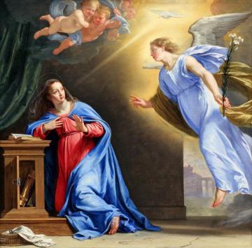 The Annunciation Artwork by Philippe de Champaigne