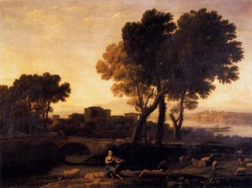 Apollo Guarding the Herds of Admetus Artwork by Claude Lorrain
