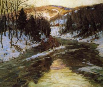 Winter Stream Artwork by George Gardner Symons