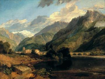 Bonneville, Savoy, with Mont Blanc Artwork by Joseph Mallord William Turner