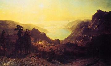 View of Donner Lake, California Artwork by Albert Bierstadt
