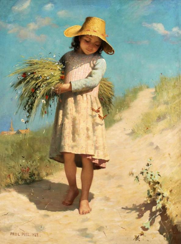 The Young Gleaner Artwork by Paul Peel