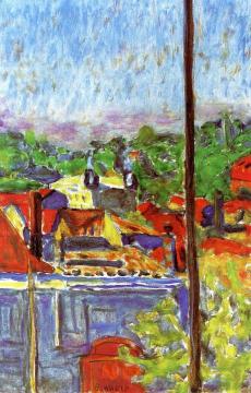Morning on the Rooftops Artwork by Pierre Bonnard