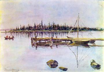 Lake Imandra Artwork by Pyotr Konchalovsky