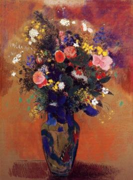 Bouquet in a Persian Vase Artwork by Odilon Redon