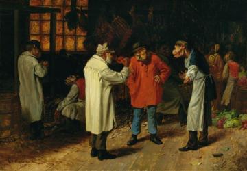 Politics In The Market Artwork by William Holbrook Beard