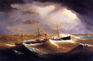 British Steamer "Galia" Artwork by James E. Buttersworth