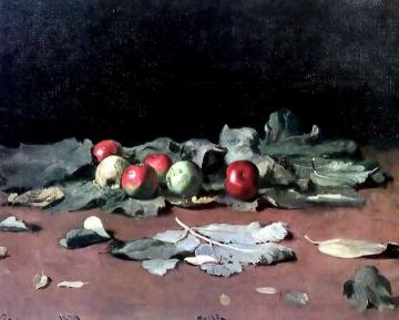 Apples and Leaves. Artwork by Ilya Yefimovich Repin