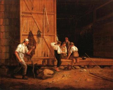 The Truant Gamblers Artwork by William Sidney Mount