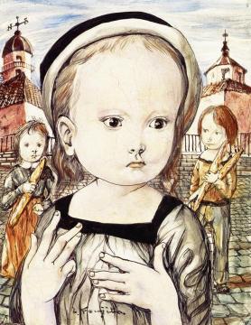 Little Girl with Towers Artwork by Albert Marquet