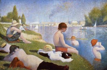 Bathing at Asnieres Artwork by Georges Seurat