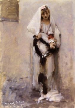 A Parisian Beggar Girl Artwork by John Singer Sargent