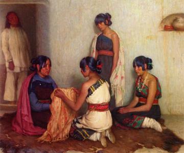 Gift from Cochiti Artwork by Joseph Henry Sharp