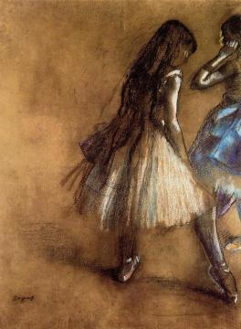 Two Dancers Artwork by Edgar Degas