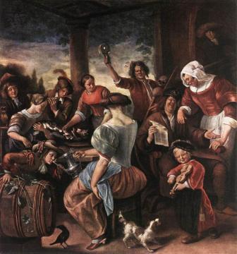 A Merry Party Artwork by Jan Steen