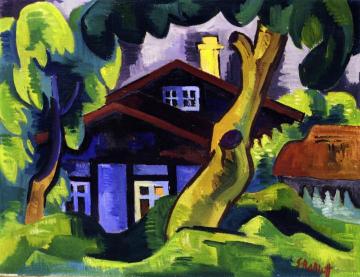 Country House Artwork by Karl Schmidt Rottluff