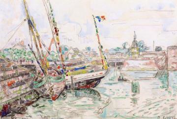 Concarneau Artwork by Paul Signac