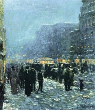 Broadway And 42nd Street Artwork by Frederick Childe Hassam