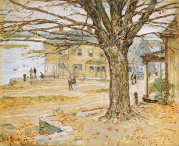 November, Cos Cob Artwork by Frederick Childe Hassam