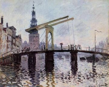 The Bridge, Amsterdam Artwork by Claude Oscar Monet