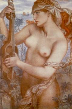 Ligeia Siren Artwork by Dante Gabriel Rossetti