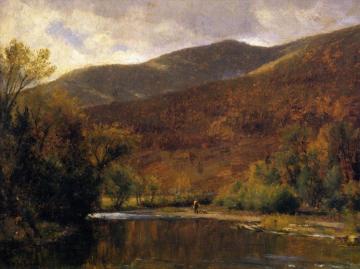 Along the Delaware Artwork by Thomas Worthington Whittredge