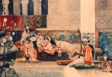 Relaxing In The Harem Artwork by Juan Gimenez Martin