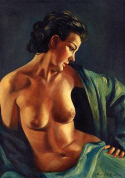 Woman in a Green Shawl Artwork by Francis Picabia