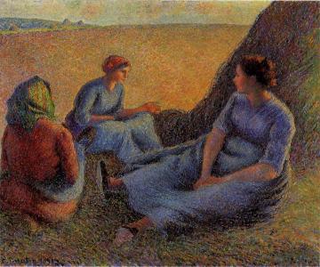 Haymakers At Rest Artwork by Camille Pissarro