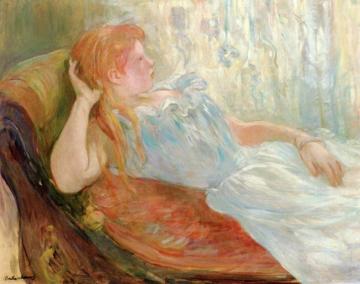 Girl Listening Artwork by Berthe Morisot