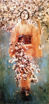 Cherry Blossoms Artwork by Robert Frederick Blum