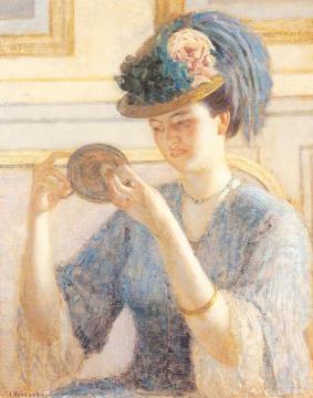 Reflections Artwork by Frederick Carl Frieseke