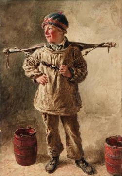 A Water Carrier Artwork by William Henry Hunt