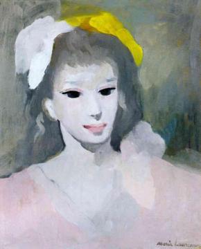 Portrait of a Girl Artwork by Marie Laurencin