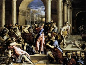 The Purification of the Temple Artwork by El Greco