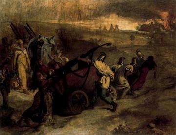 The Village Firemen Artwork by Pierre Puvis de Chavannes