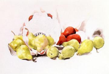 Still LIfe: Apples and Pears Artwork by Charles Demuth
