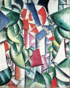 Houses beneath the Trees Artwork by Fernand Léger