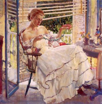 Girl with Jewels Artwork by Richard Edward Miller