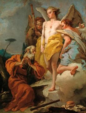 Abraham and the Three Angels Artwork by Giovanni Battista Tiepolo