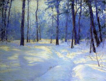 Winter's Golden Glow Artwork by Walter Launt Palmer