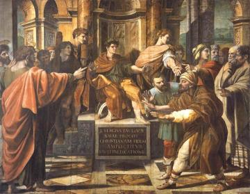 St Paul Before The Proconsul Artwork by Raphael