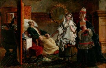 Scene from Molière's 'Le Malade Imaginaire' Artwork by William Maw Egley
