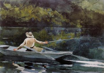 Casting the Fly Artwork by Winslow Homer