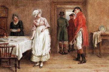The Parting Guest Artwork by George Goodwin Kilburne