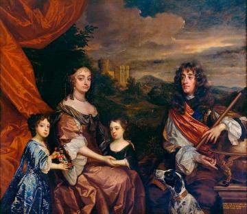James Ii When Duke Of York With Anne Hyde, Princess Mary, Later Mary Ii And Princess Anne Artwork by Sir Peter Lely