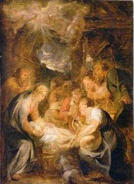 Adoration of the Shepherds Artwork by Peter Paul Rubens