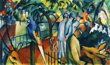 Zoological Garden I Artwork by August Macke